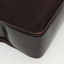 GUCCI Bamboo Hand Bag Nylon 2way Black Silver 000 0538 Auth ep10728-9