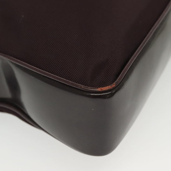 GUCCI Bamboo Hand Bag Nylon 2way Black Silver 000 0538 Auth ep10728