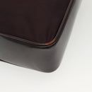 GUCCI Bamboo Hand Bag Nylon 2way Black Silver 000 0538 Auth ep10728-15