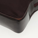 GUCCI Bamboo Hand Bag Nylon 2way Black Silver 000 0538 Auth ep10728-16