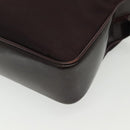 GUCCI Bamboe Handtas Nylon 2-weg Zwart Zilver 000 0538 Auth ep10728-10