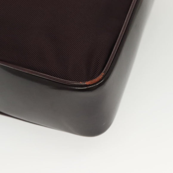 GUCCI Bamboo Hand Bag Nylon 2way Black Silver 000 0538 Auth ep10728