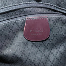 GUCCI Bamboo Hand Bag Nylon 2way Black Silver 000 0538 Auth ep10728-18