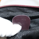 GUCCI Bamboo Hand Bag Nylon 2way Black Silver 000 0538 Auth ep10728-12