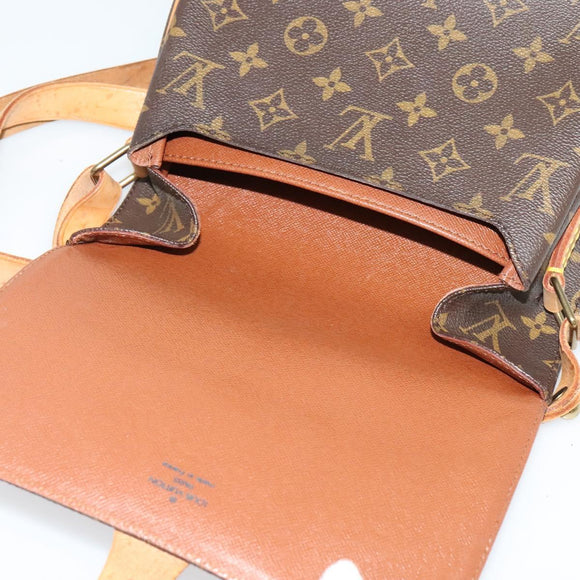 LOUIS VUITTON Monogram Cartouchiere MM Shoulder Bag M51253 LV Auth ep10730