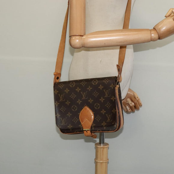 LOUIS VUITTON Monogram Cartouchiere MM Shoulder Bag M51253 LV Auth ep10730