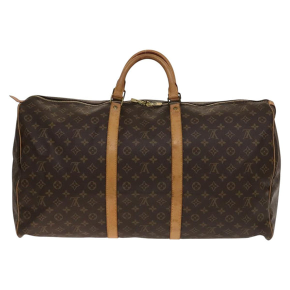 LOUIS VUITTON Monogram Keepall 60 Boston Bag M41422 LV Auth ep10731