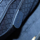 GUCCI Bamboo Hand Bag Suede 2way Navy Gold 000 2214 0316 Auth ep10732-18