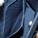 GUCCI Bamboo Hand Bag Suede 2way Navy Gold 000 2214 0316 Auth ep10732-21