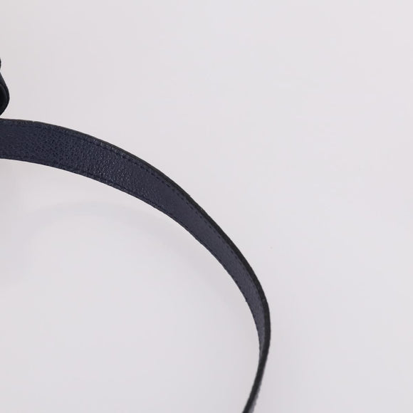 GUCCI Bamboo Hand Bag Suede 2way Navy Gold 000 2214 0316 Auth ep10732