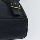 GUCCI Bamboo Backpack Suede Navy Gold 003 2034 0030 Auth ep10733-15