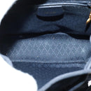 GUCCI Bamboo Backpack Suede Navy Gold 003 2034 0030 Auth ep10733-11