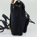 GUCCI Bamboo Backpack Suede Navy Gold 003 2034 0030 Auth ep10733-4
