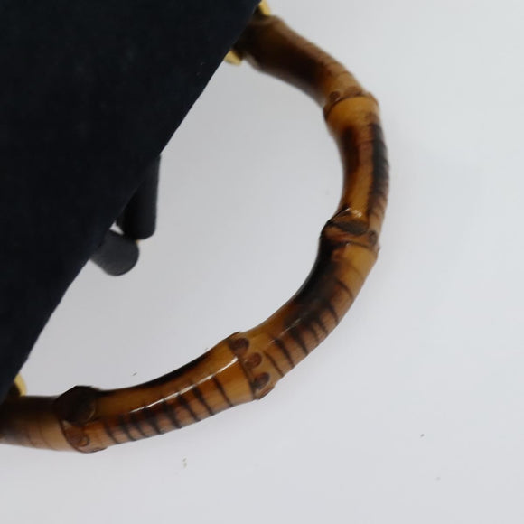 GUCCI Bamboo Backpack Suede Navy Gold 003 2034 0030 Auth ep10733