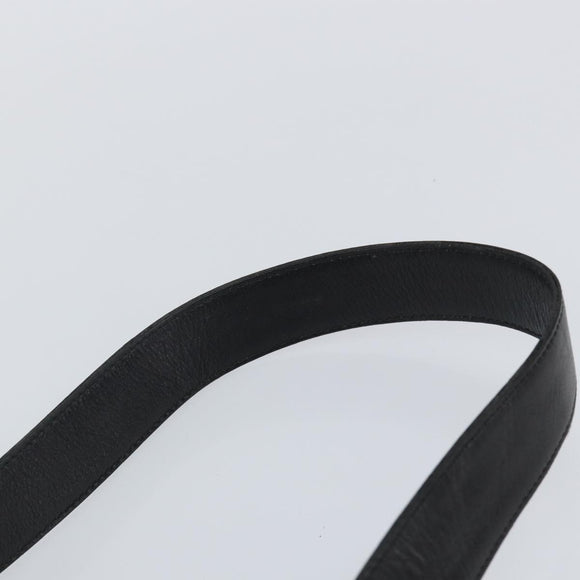 GUCCI Bamboo Hand Bag Leather 2way Black Gold Auth ep10736