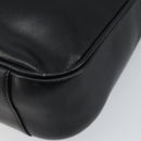 GUCCI Bamboo Hand Bag Leather 2way Black Gold Auth ep10736-12