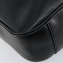 GUCCI Bamboo Hand Bag Leather 2way Black Gold Auth ep10736-13