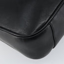 GUCCI Bamboo Hand Bag Leather 2way Black Gold Auth ep10736-15