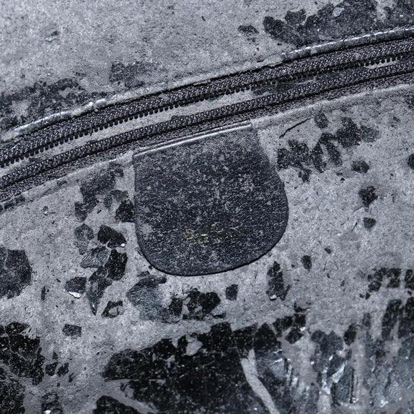 GUCCI Bamboo Hand Bag Leather 2way Black Gold Auth ep10736