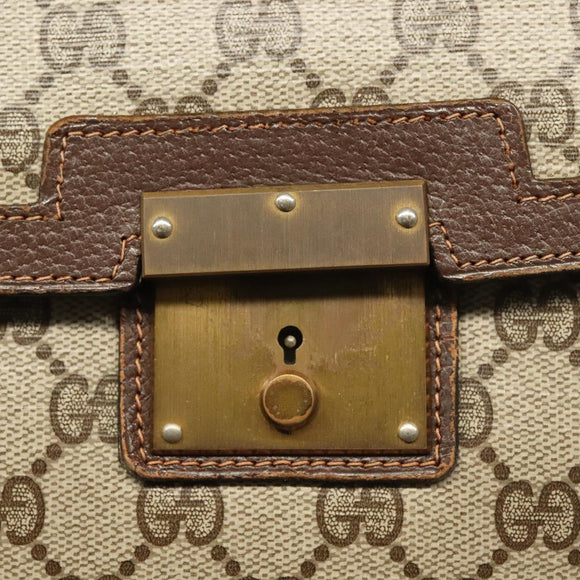 GUCCI Document case GG Supreme PVC Beige Auth ep10739