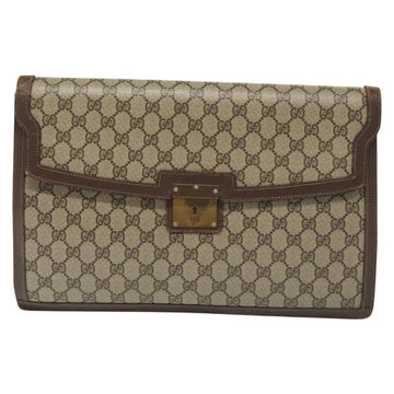 GUCCI Document case GG Supreme PVC Beige Auth ep10739 - 0