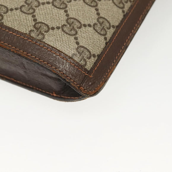 GUCCI Document case GG Supreme PVC Beige Auth ep10739