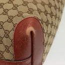 GUCCI GG Canvas Tote Bag Beige Gold 247209 Auth ep10749-12