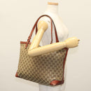GUCCI GG Canvas Tote Bag Beige Gold 247209 Auth ep10749-23