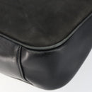 GUCCI Bamboo Hand Bag Leather 2way Black Gold 001 2113 1638 Auth ep10751-12