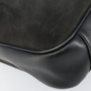 GUCCI Bamboo Hand Bag Leather 2way Black Gold 001 2113 1638 Auth ep10751-13