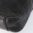 GUCCI Bamboo Hand Bag Leather 2way Black Gold 001 2113 1638 Auth ep10751-14