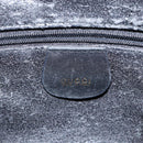 GUCCI Bamboo Hand Bag Leather 2way Black Gold 001 2113 1638 Auth ep10751-16