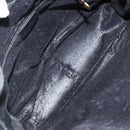 GUCCI Bamboo Hand Bag Leather 2way Black Gold 001 2113 1638 Auth ep10751-17