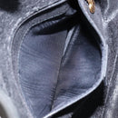 GUCCI Bamboo Hand Bag Leather 2way Black Gold 001 2113 1638 Auth ep10751-20