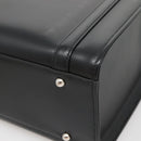 Burberrys Hand Bag Leather Black Silver Auth ep10754-9