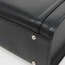 Burberrys Hand Bag Leather Black Silver Auth ep10754-15