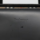Burberrys Hand Bag Leather Black Silver Auth ep10754-10