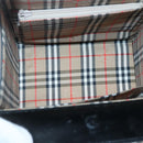 Burberrys Hand Bag Leather Black Silver Auth ep10754-11