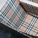 Burberrys Hand Bag Leather Black Silver Auth ep10754-19