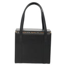 Burberrys Hand Bag Leather Black Silver Auth ep10754-13