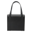 Burberrys Hand Bag Leather Black Silver Auth ep10754-2