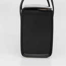 Burberrys Hand Bag Leather Black Silver Auth ep10754-3