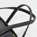 Burberrys Hand Bag Leather Black Silver Auth ep10754-8