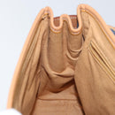 Burberrys Nova Check Hand Bag PVC 2way Blue Gold Auth ep10757-22