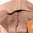 Burberrys Nova Check Hand Bag Canvas Beige Gold Auth ep10758-18