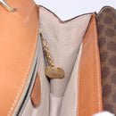 CELINE Macadam Canvas Hand Bag PVC Leather Brown Gold Auth ep10759-19