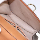 CELINE Macadam Canvas Hand Bag PVC Leather Brown Gold Auth ep10759-22