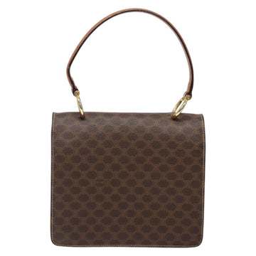 CELINE Macadam Canvas Hand Bag PVC Leather Brown Gold Auth ep10759 - 0