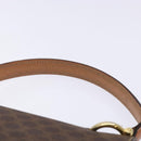 CELINE Macadam Canvas Hand Bag PVC Leather Brown Gold Auth ep10759-8