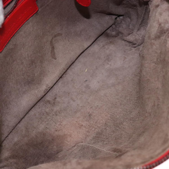 BOTTEGA VENETA INTRECCIATO Shoulder Bag Leather Red Auth ep10760